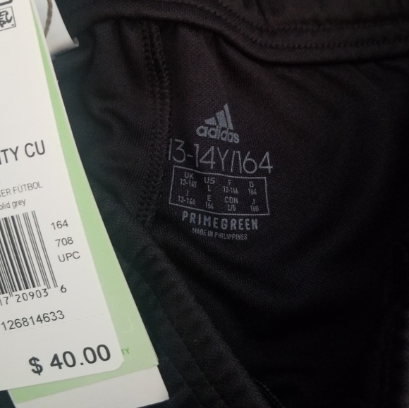 NEW with Tags Adidas soccer pants Tiro tapered leg size 13y/14y - Picture 2 of 5